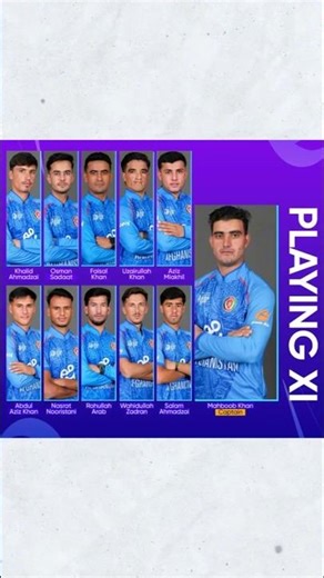 Afghanistan U-19 Cricket Team