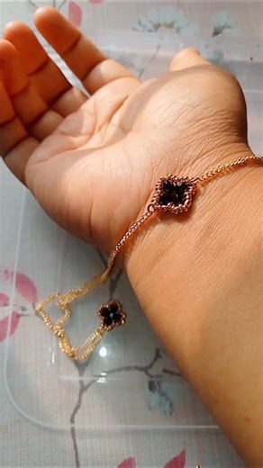 trending clover jewllery with beads 🍀