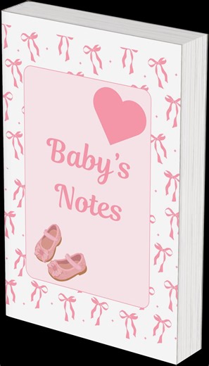 Pink Baby Memory Planner – Keepsake Journal, Baby Shower Gift - Etsy