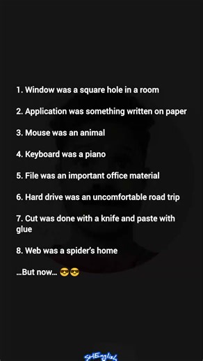 SH English | Life Before Computer 😎😎 | Instagram