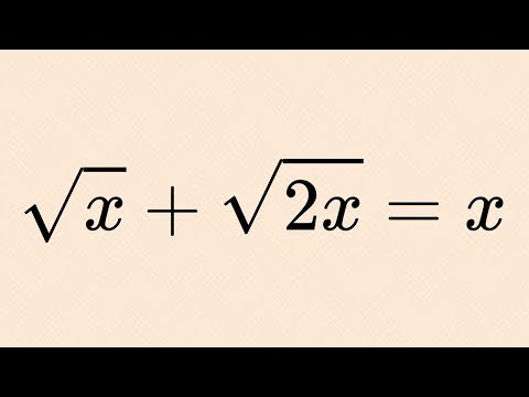 China | A Nice Square Root Algebra Problem | Find X