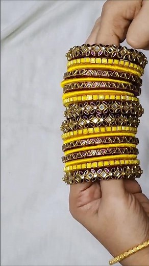Diy Silk thread kundan bangles #shorts #youtubeshorts #silkthreadbangles