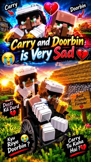 Carry And Doorbin Very So Sad🥹😭🥹😭#mimecraft