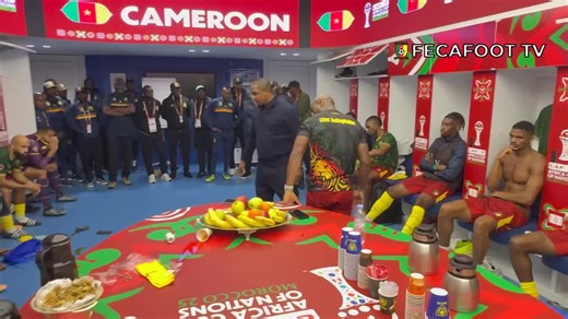 Lions Indomptables Officiel on Instagram: "À la fin du parcours des #LionsIndomptables à la CAN TotalEnergies Maroc 2025, le Président de la Fédération Camerounaise de Football, Samuel Eto’o s’est adressé à l’ensemble de la Team Cameroun (joueurs et encadreurs). #CAMEROUN 🇨🇲0️⃣➖2️⃣ 🇲🇦 #MAROC 📅 9/01/2026 🏟️ Prince Moulay Abdellah Stadium 📍 Rabat - Maroc We are Lions. We CAN !!!🦁💚❤️💛 #CANTOTALENERGIES2025 | #QUARTERFINAL | #CMRMAR | #WEARELIONSWECAN | #GOLIONS | #ALLEZLESLIONS | #LETSROA