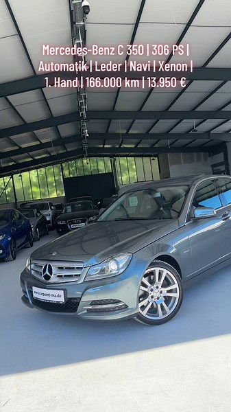 Mercedes‑Benz C 350 W204 – 306 PS, Automatik, Leder, 166.000 km