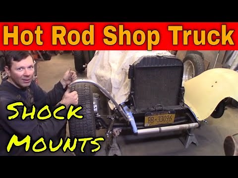 Model A Hot Rod Shop Truck: Front Shock Mounts and Fender Braces