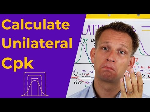 How to calculate Cp and Cpk for 'normal' spec and unilateral tolerance | Unilateral Cpk revisited