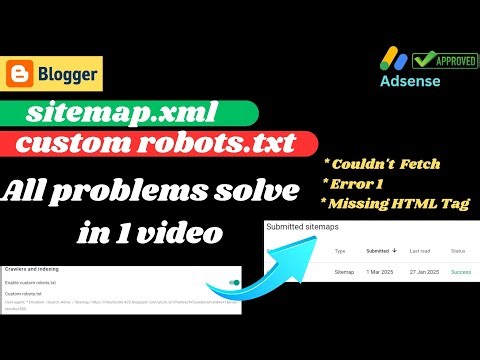 How to Fix Sitemap Errors in Google Search Console | Couldn't Fatech/1 Error/Missing HTML tag