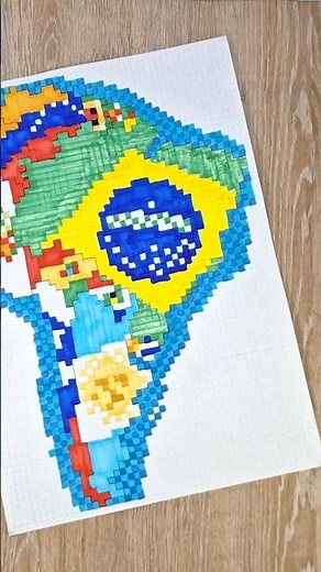 ¡Pintando SUDAMÉRICA en PIXEL ART! 🌎🎨 #PixelArt #Sudamerica