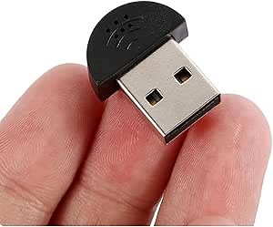 Super Mini USB Microphone for Desktop Computer and Laptop,Plug & Play,Compatible with Windows PC and Mac,Ideal Portable Condenser Mic for Remote Work,Online Class/Meeting,Gaming,Skype,Zoom-Black