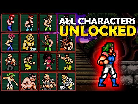All Characters Unlocked - Double Dragon IV DD4
