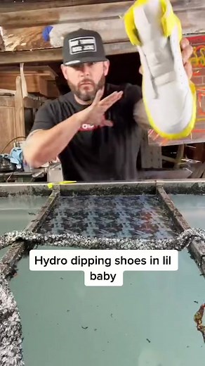 Hydro Dipping Nike Shoes with Lil Baby Inspired Design