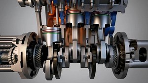 Download Car engine piston 4 stroke cycle for free