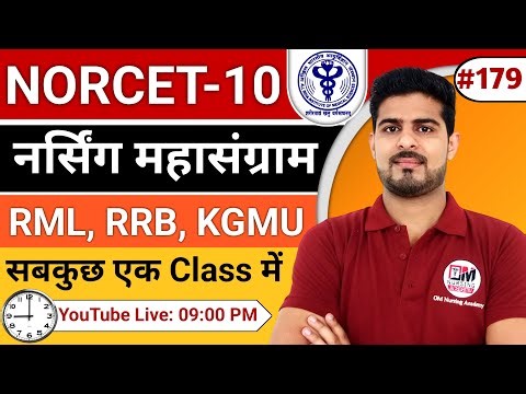 AIIMS NORCET-10 | RRB | KGMU & SGPGI 2025 EXAM PREPARATION | LATEST MCQS #179