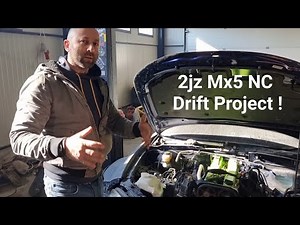 Mazda mx5 NC 2jz engine swap part 1. 2jz miata mk3 drift build!