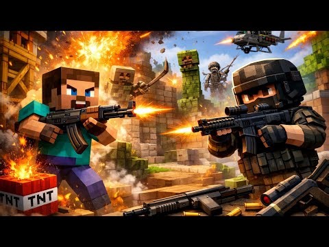 .Minecraft Shooter Is Absolutely Insane (FPS Combat Mod)