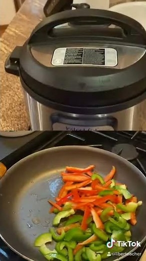 Teriyaki Chicken in an InstantPot with Rice All In One! #Shorts