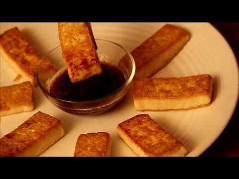 Pan-Fried Tofu With Dipping Sauce