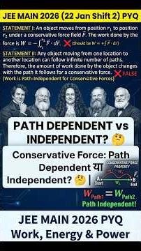 Conservative Force: Path Dependent या Independent? 🤔 | JEE 2026 #physics #jee2026