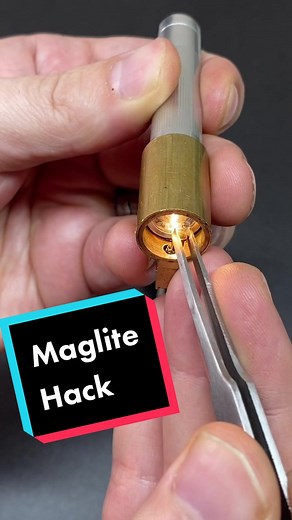 Maglite Mini Lock Disassmbly Hack #asmr #hack #hacker #escape #security #prep #tactical #lockpicking #science #howto #military #secret #lifehack #fyp