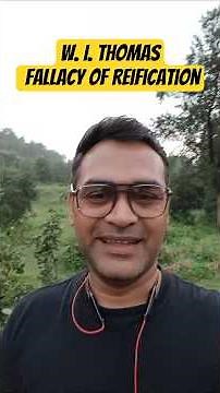 W. I. Thomas | Fallacy of Reification | UGC NET Sociology by Manoj Sir #ugcnetsociology #ugcnetexam