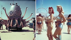 What Burning Man looked like in 1963, as imagined by AI