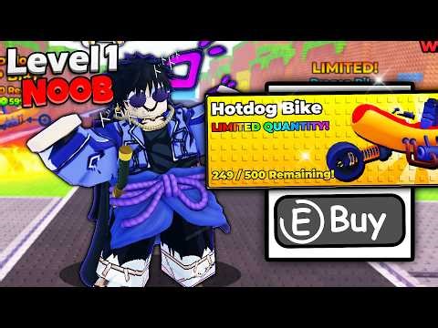 Starting as NOOB with OP BIKE in Roblox Speed Motorcycle Tsunami Escape