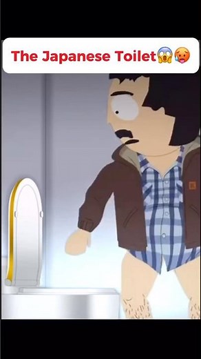 Randy tries the Japanese toilet😂🧻 | southpark