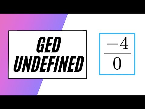 GED Math – Undefined Problems!