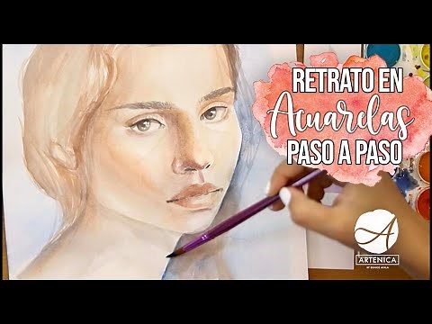 COMO PINTAR UN RETRATO EN ACUARELAS: PASO A PASO | HOW TO PAINT WATERCOLOR PORTRAIT STEP BY STEP