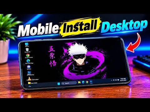 How to install Windows 10 on Android phone | Mobile convert Desktop