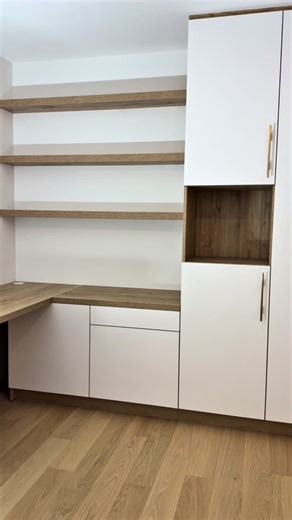 Custom wardrobe desk: full installation | CuisiTop 👊 C.est.TOP #dressing #wardrobe #closetinstall #desksetup