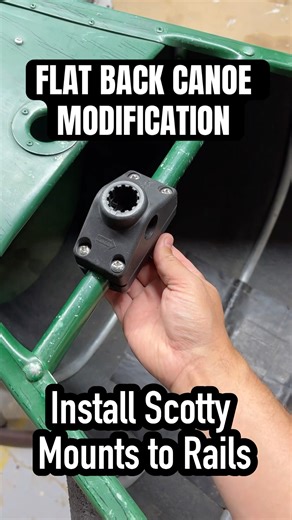 Scotty Rail Mount Adaptor - Flatback Canoe Sportspal