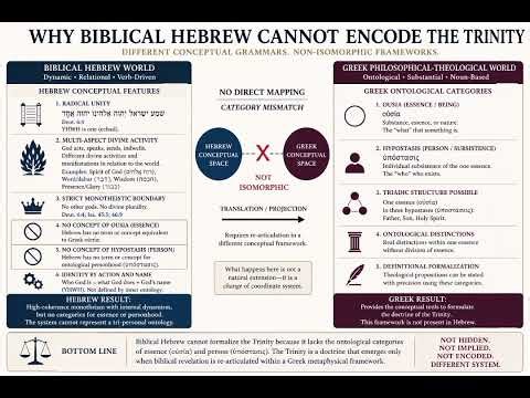 Why Biblical Hebrew Cannot Encode The Trinity
