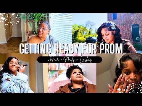 Getting Ready For Prom✨ Things Didn’t Go As Planned | Mom To The Rescue! Nails💅🏽 + Hair + Makeup ✨