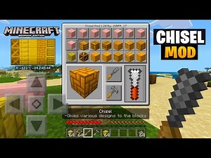 CHISEL MOD PARA MINECRAFT PE 1.21 BEDROCK - CHISEL ADDON PARA DECORACIONES MINECRAFT PE 1.20