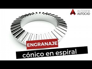 Engranaje cónico en espiral Autocad