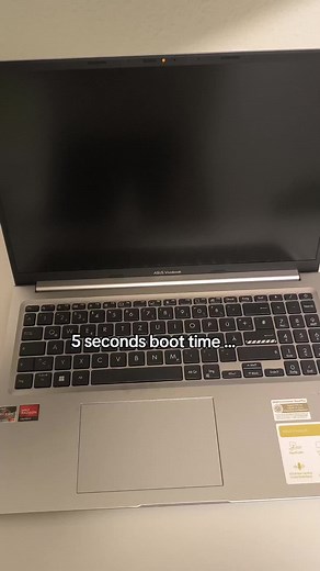 Took just 5 seconds to boot 🔥 #asus #laptop #notebook #notebooks #amd #ryzen #edit #edits #pc #techtok #windows #windows11