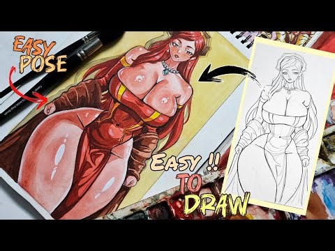 Drawing Hilda Boreas | Hilda Boreas curvy figure drawing | mushoku tensei |‪@heavenofartstudio‬