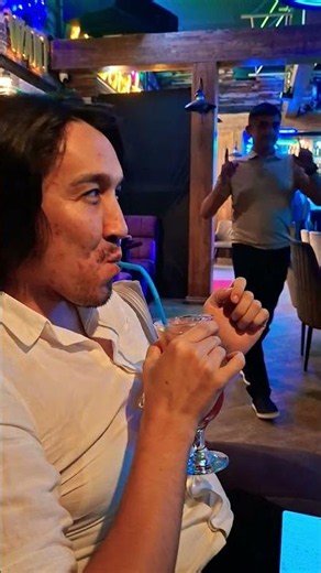Shymkent, Evening Delight: Beksultan in a Relaxed Moment