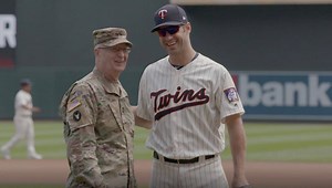 103K views · 2.5K reactions | "I'm proud to be an American, where at least I know I'm free." Thank you to all of our veterans and active service members of the United States Armed Forces who make this true! We were proud to honor them yesterday as part of our 14th annual Armed Forces Appreciation Day at Target Field! | Minnesota Twins | Facebook
