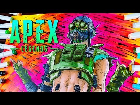 Drawing Apex Legends - Octane | New Character Season 1 Battle Pass | dibujos de apex legends