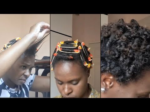 My FIRST TIME Doing Perm Rods on Myself! | No dryer, just mousse & overnight results