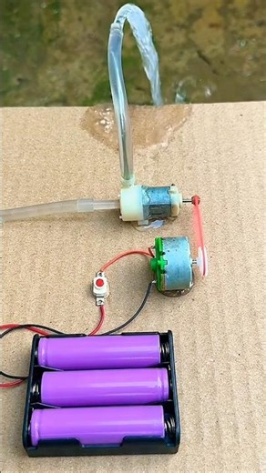 High Pressure Modified Water Pump | Bubble Stream Effect 💦 #diy #sciencemodel #sumppump #project