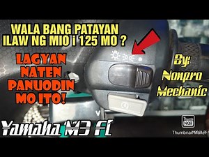 Tagalog Tutorial | How to Install Switch for the Headlight of Mio i 125 | Yamaha