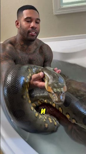 This guy sleeps with a python 😳🐍