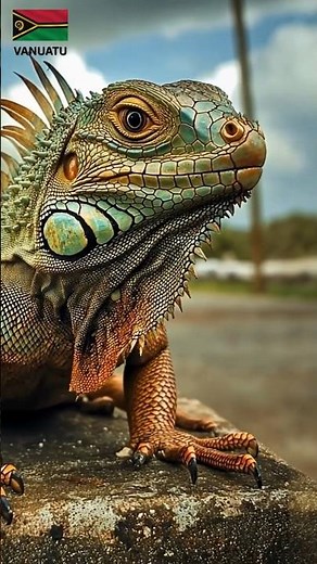 🌿 Meet Vanuatu’s National Treasure: The Island Iguana! 🦎 | Mothers Of The Wild #motherhood