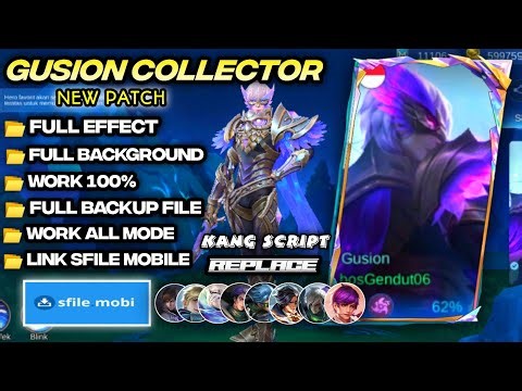 Script Skin Gusion Collector - Night Owl No Password || Full Voice || Full Effect