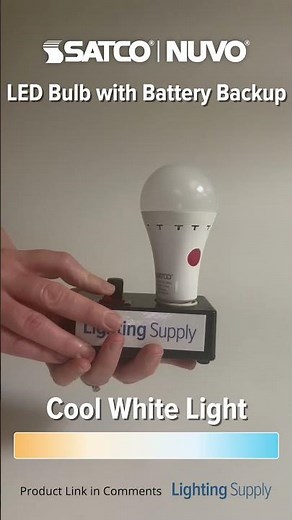 Satco/Nuvo LED Bulb w/ Battery Backup (S11469) #youtubeshorts #ledlights #ledbulb @SATCOPRODUCTS ​