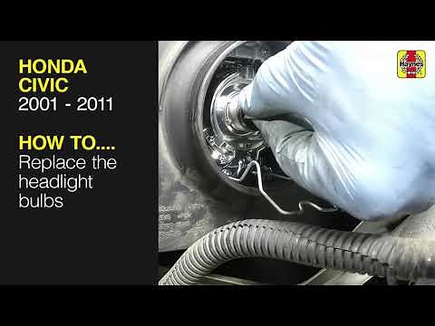 Honda Civic (2001 - 2011) - Replace the headlight bulbs